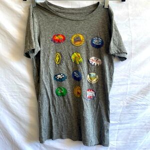 California Vintage bottle cap t-shirt. Size small. Worn. Excellent condition.